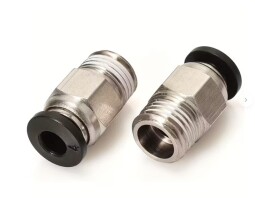 Creality pneumatické spojky PC4-M6 + PC4-M10 pro PTFE trubičku – Ender-3 / Pro / V2 / Ender-5