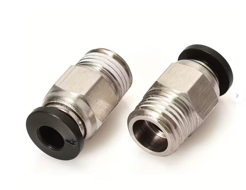 Creality pneumatické spojky PC4-M6 + PC4-M10 pro PTFE trubičku – Ender-3 / Pro / V2 / Ender-5