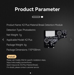 Creality detekční modul filamentu – K2 / K2 Pro / K2 Plus