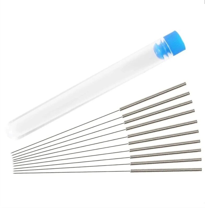 Čisticí jehly na trysky 0,4 mm – sada 10 ks