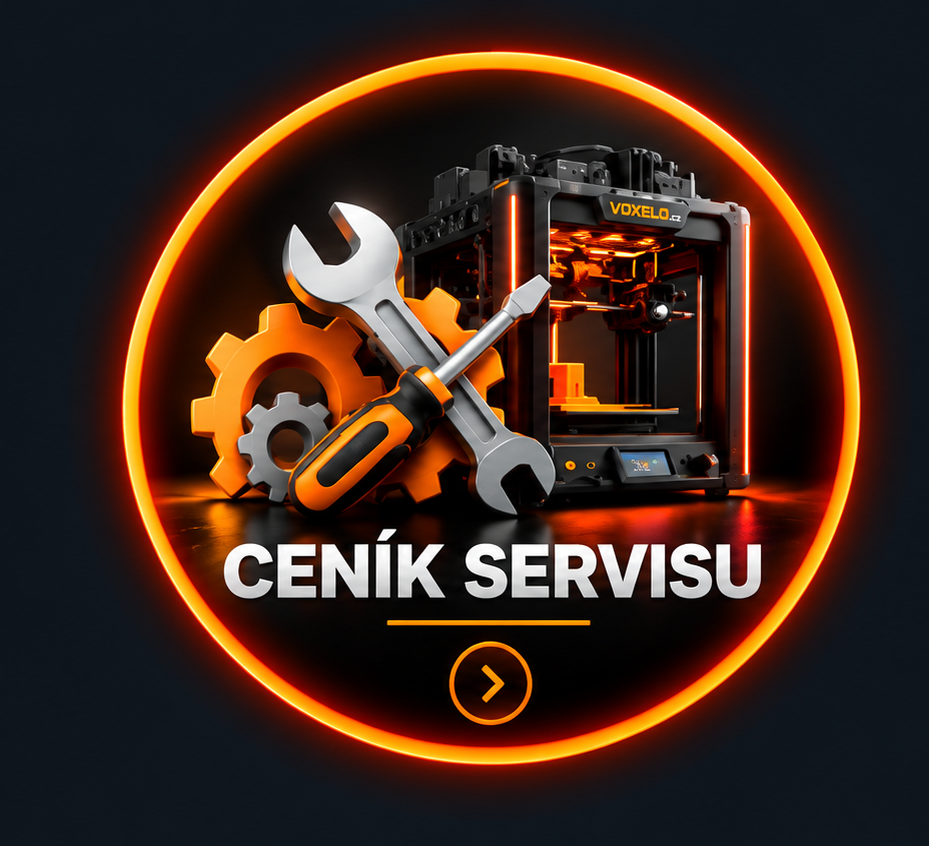 Ceník servisu 3D tiskáren